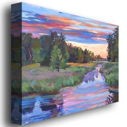 David Lloyd Glover Moody River Canvas Wall Art 35 x 47 Inches Image 3