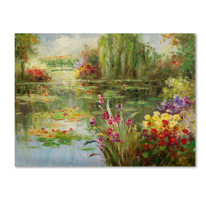 Victor Giton Water Lilies Canvas Wall Art 35 x 47 Inches Image 1