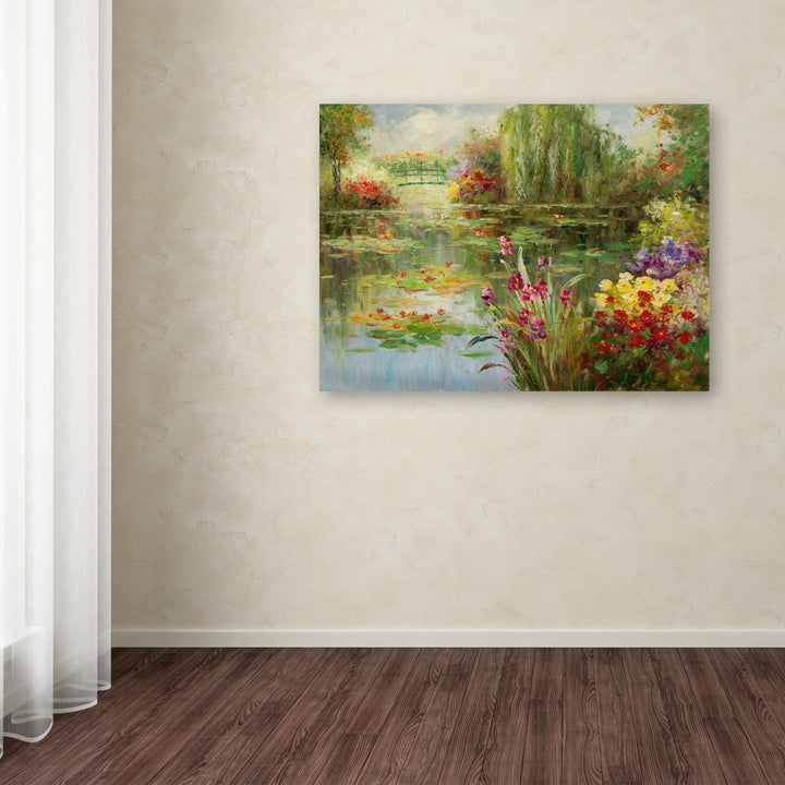 Victor Giton Water Lilies Canvas Wall Art 35 x 47 Inches Image 3