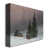 Caspar  Friedrich Winter Landscape Canvas Wall Art 35 x 47 Inches Image 2