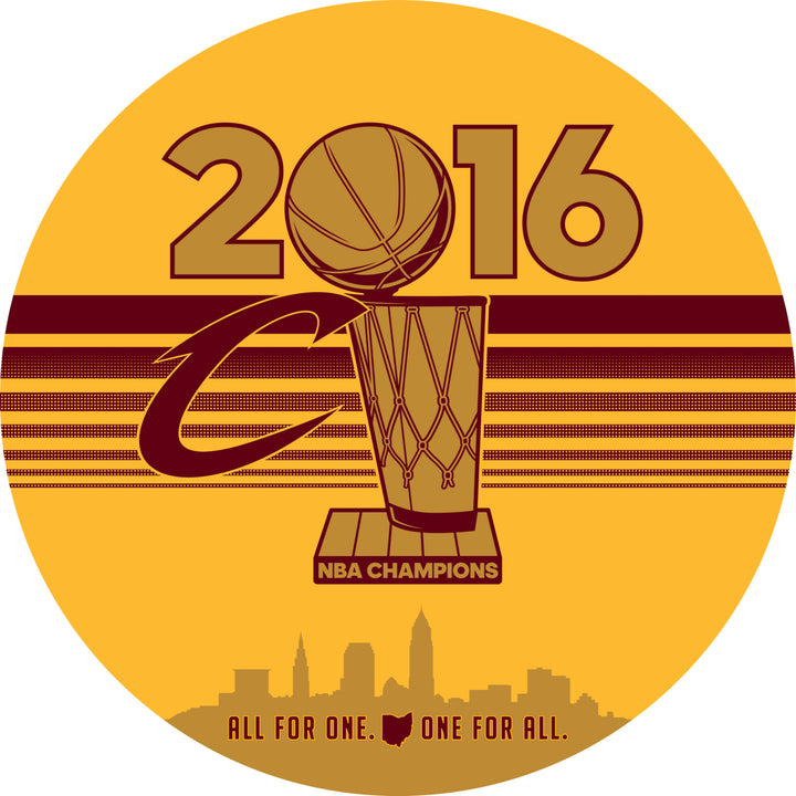 Cleveland Cavaliers 2016 NBA Champions Chrome Swivel Bar Stool with Back Image 2