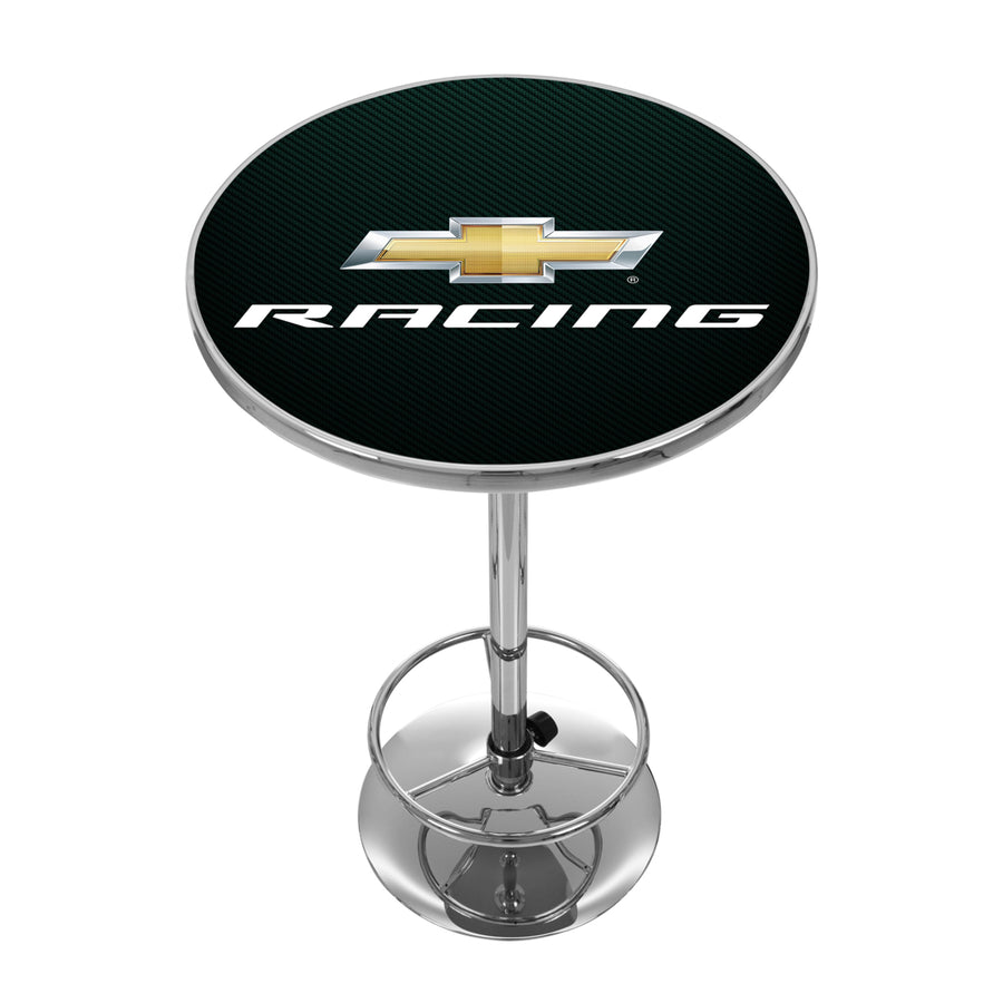 Chevrolet Chrome 42 Inch Pub Table - Chevy Racing Image 1