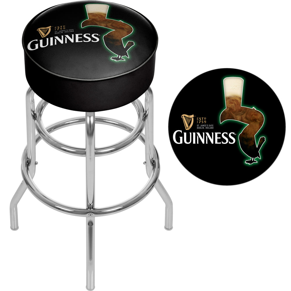 Guinness Padded Swivel Bar Stool 30 Inches High - Feathering Image 2