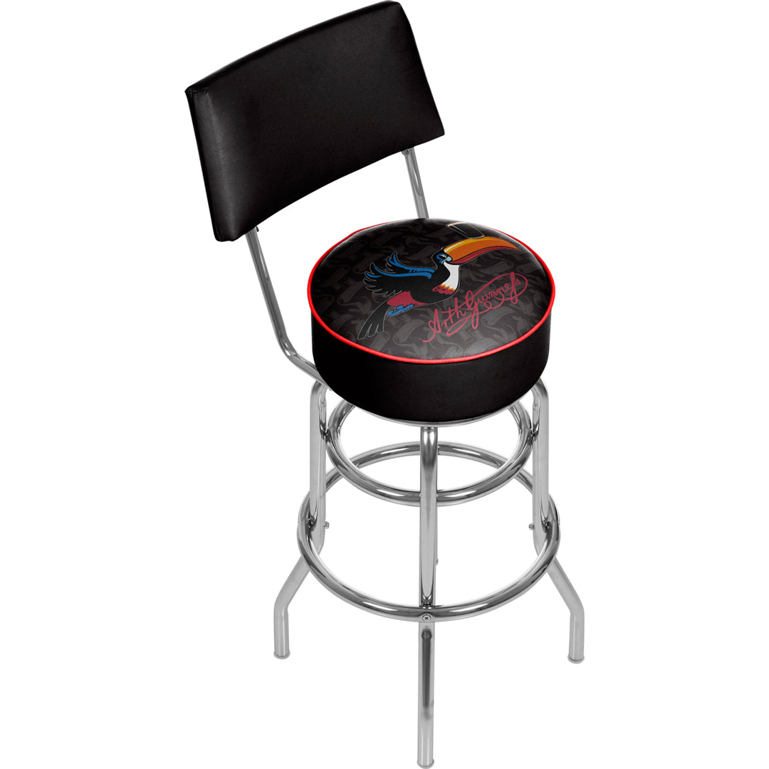 Guinness Swivel Swivel Bar Stool with Back - Toucan Image 1