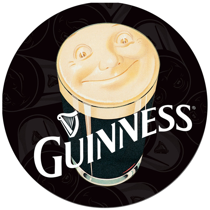 Guinness Swivel Swivel Bar Stool with Back - Smiling Pint Image 3