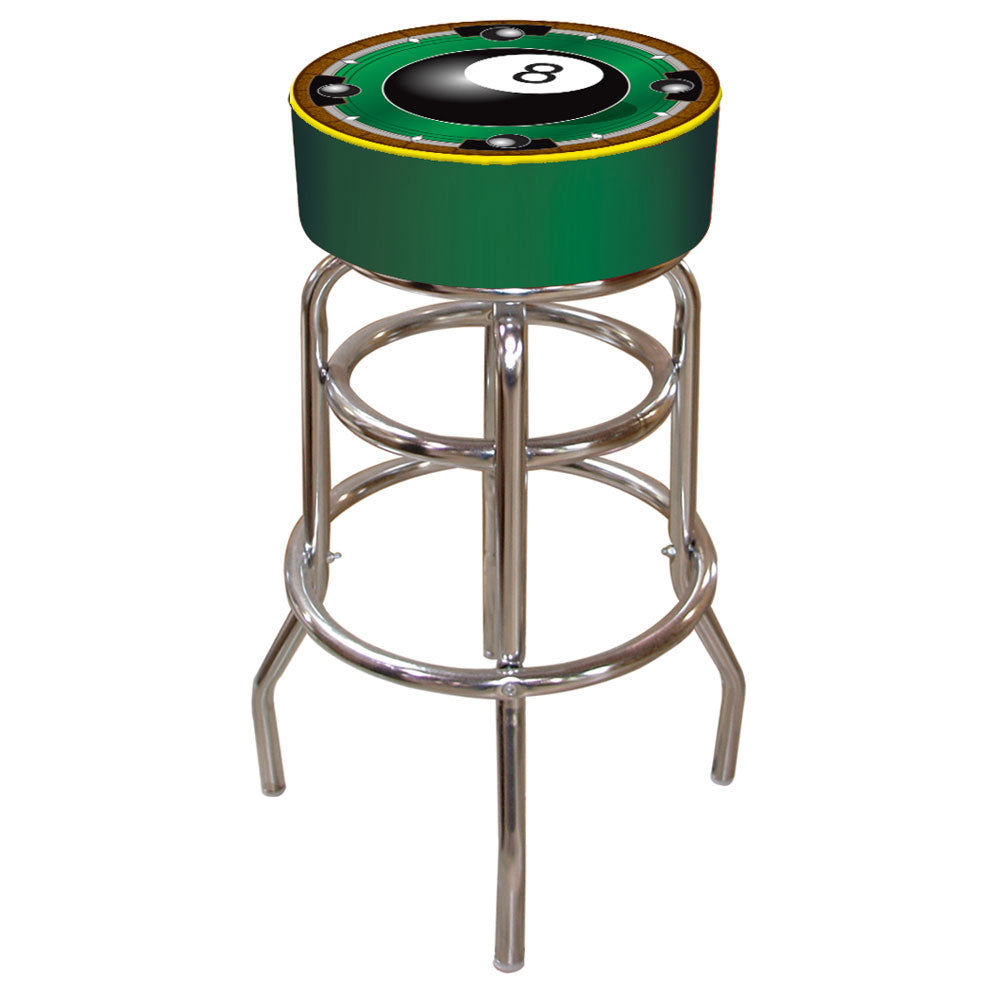 Rackem 8-Ball Padded Swivel Bar Stool 30 Inches High 30 Inches High Image 2