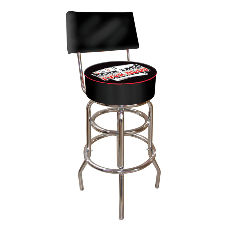 Four Aces Padded Swivel Bar Stool with Back Image 1