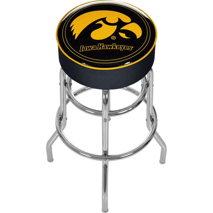 University of Iowa Padded Swivel Bar Stool 30 Inches High Image 1