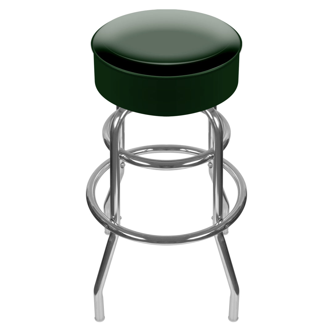 High Grade Green Padded Swivel Bar Stool 30 Inches High 30 Inches High Image 1