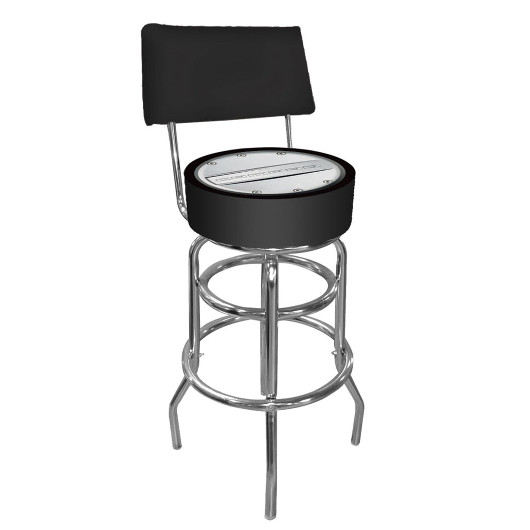 Camaro Padded Swivel Bar Stool with Back Image 2