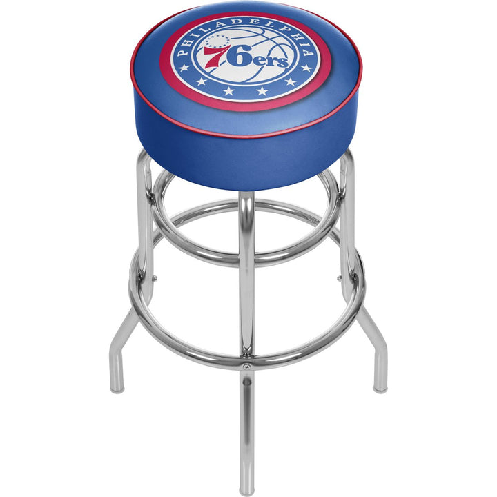 Philadelphia 76ers NBA Padded Swivel Bar Stool 30 Inches High Image 1