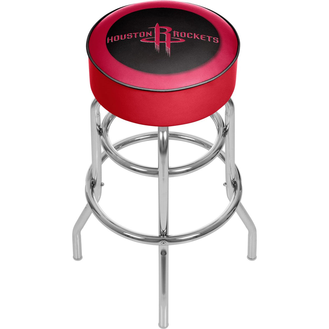 Houston Rockets NBA Padded Swivel Bar Stool 30 Inches High Image 1