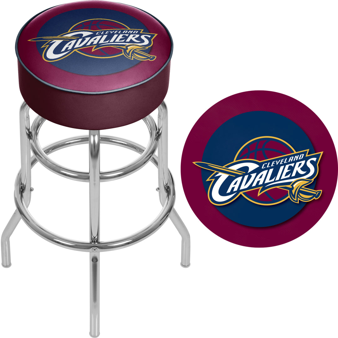 Cleveland Cavaliers NBA Padded Swivel Bar Stool 30 Inches High Image 2