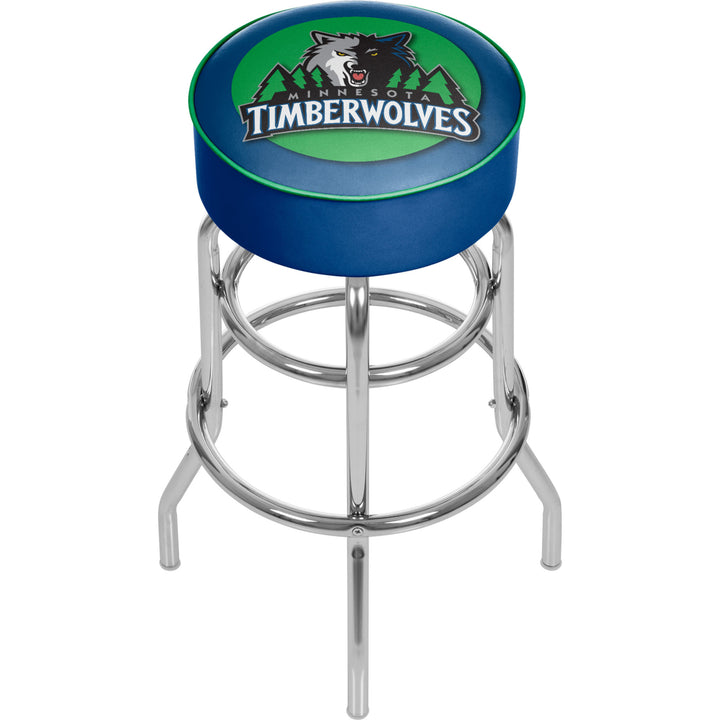 Minnesota Timberwolves NBA Padded Swivel Bar Stool 30 Inches High Image 1