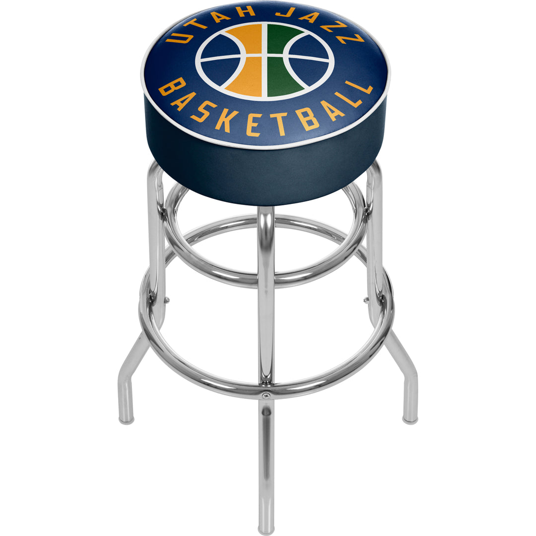 Utah Jazz NBA Padded Swivel Bar Stool 30 Inches High Image 1