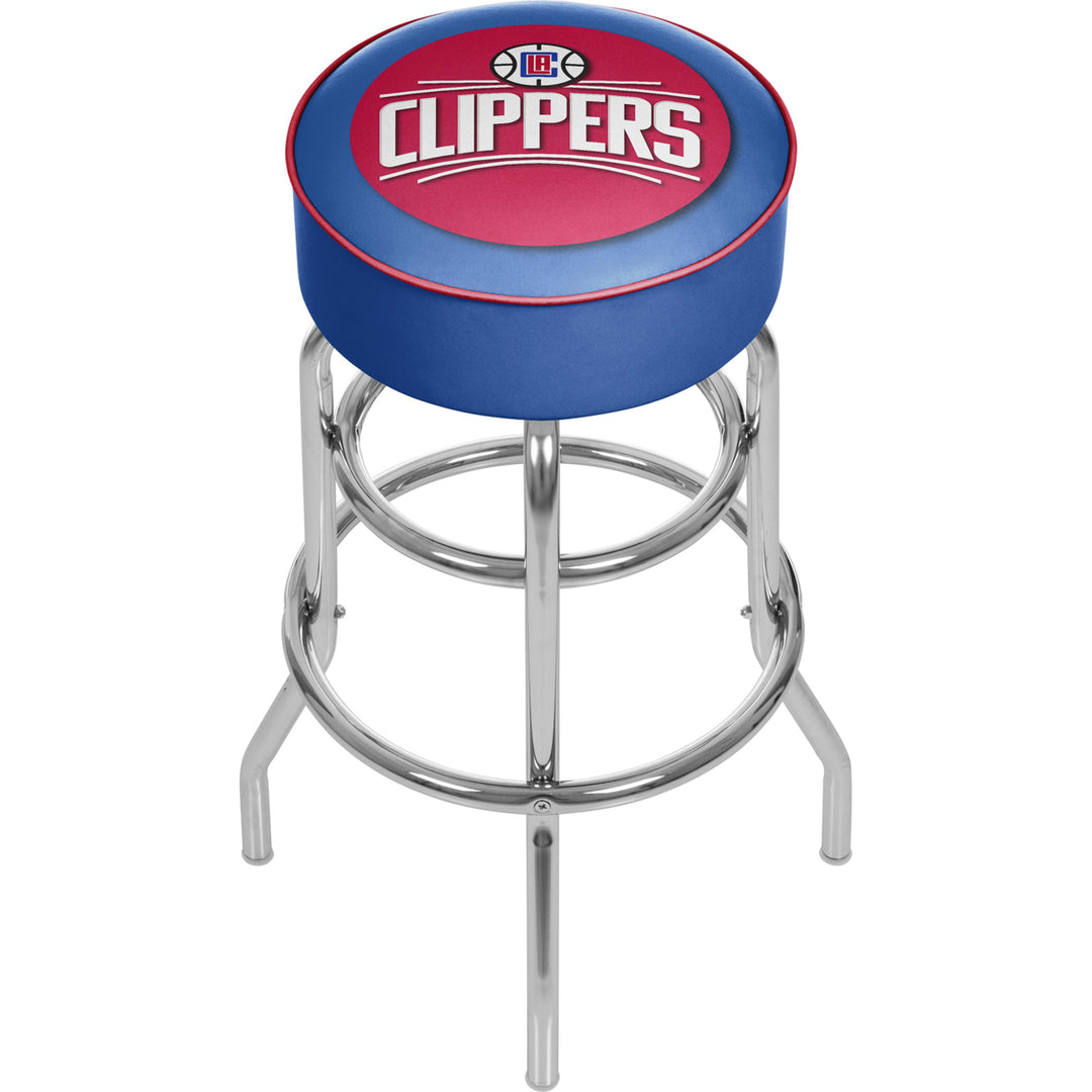 Los Angeles Clippers NBA Padded Swivel Bar Stool 30 Inches High Image 1