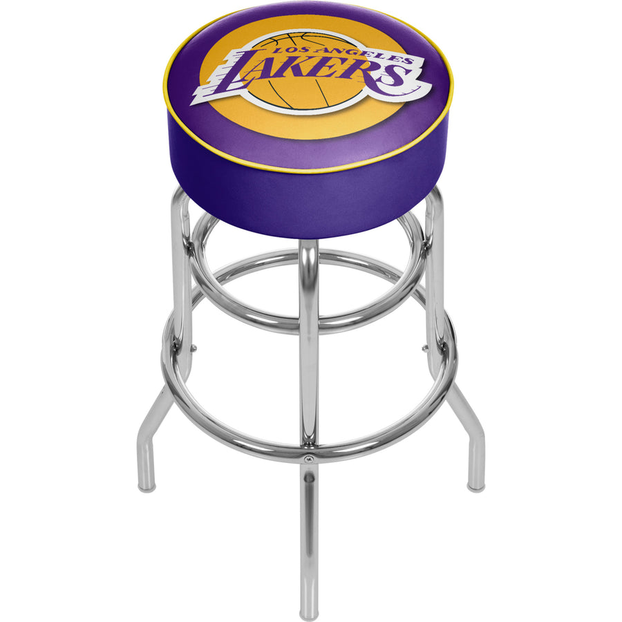 Los Angeles Lakers NBA Padded Swivel Bar Stool 30 Inches High Image 1