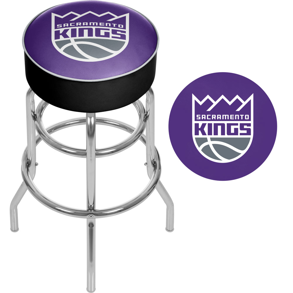 Sacramento Kings NBA Padded Swivel Bar Stool 30 Inches High Image 2