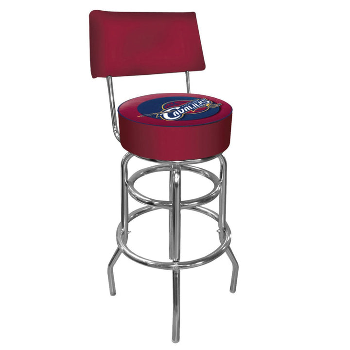 Cleveland Cavaliers NBA Padded Swivel Swivel Bar Stool with Back Image 2