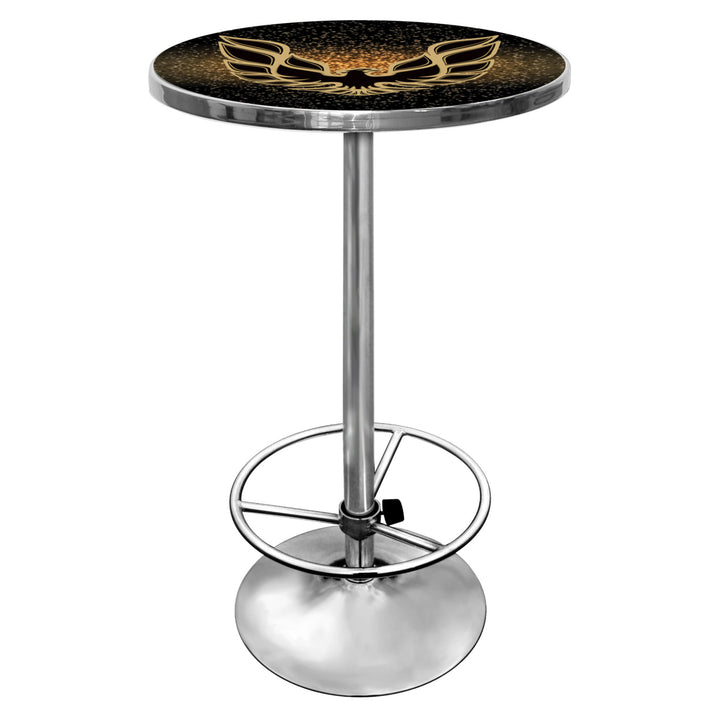 Pontiac Firebird Black Chrome 42 Inch Pub Table Image 1