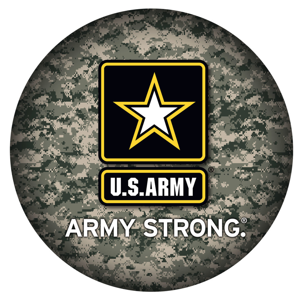 U.S. Army Digital Camo Padded Swivel Swivel Bar Stool with Back Image 2