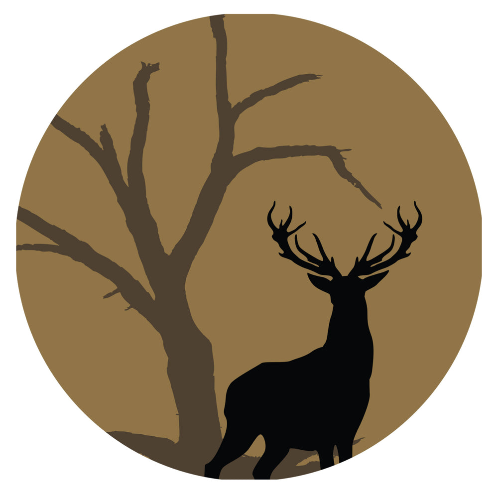Hunting Deer Padded Swivel Bar Stool 30 Inches High Image 2