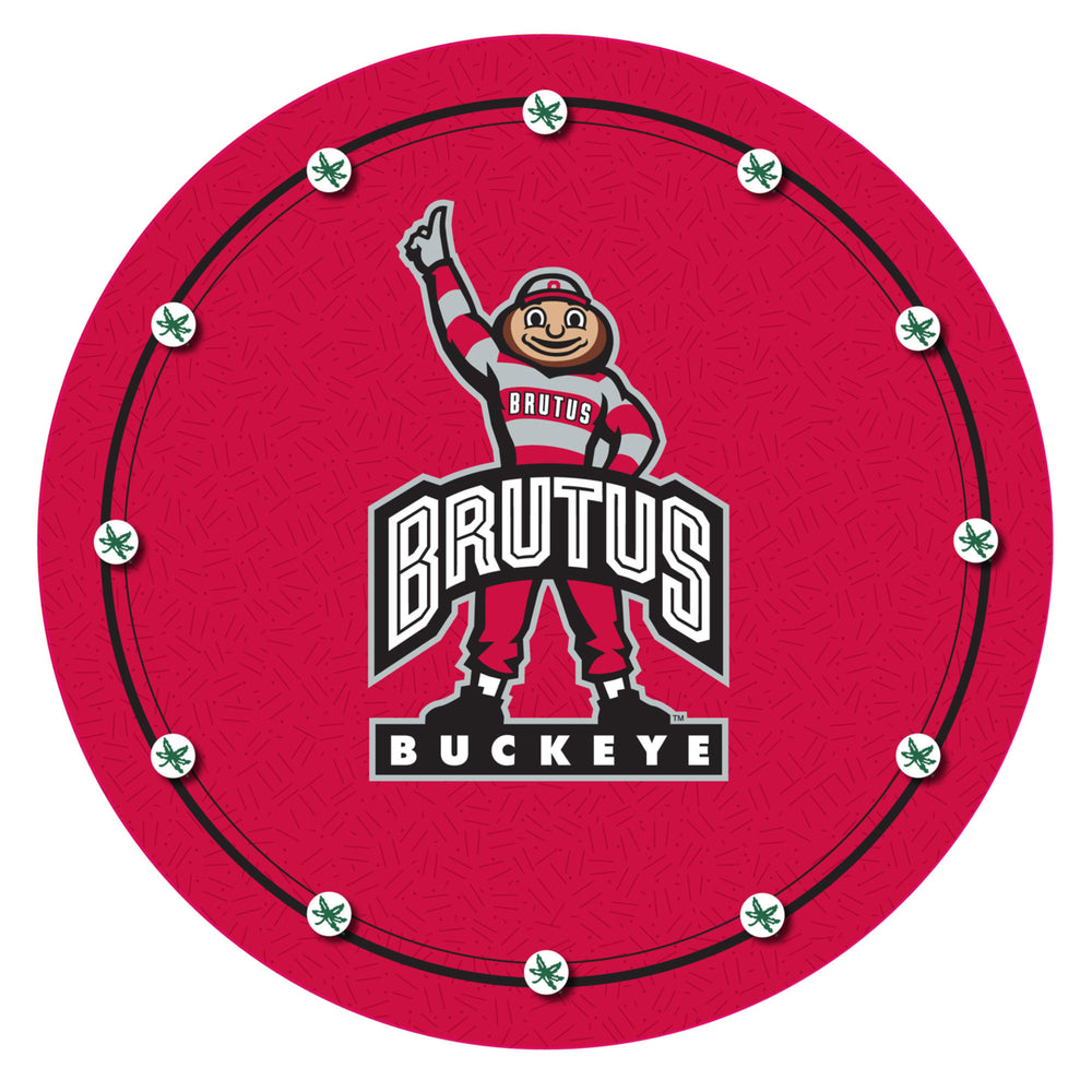 Ohio State University Logo Padded Swivel Bar Stool 30 Inches High - Brutus Image 2