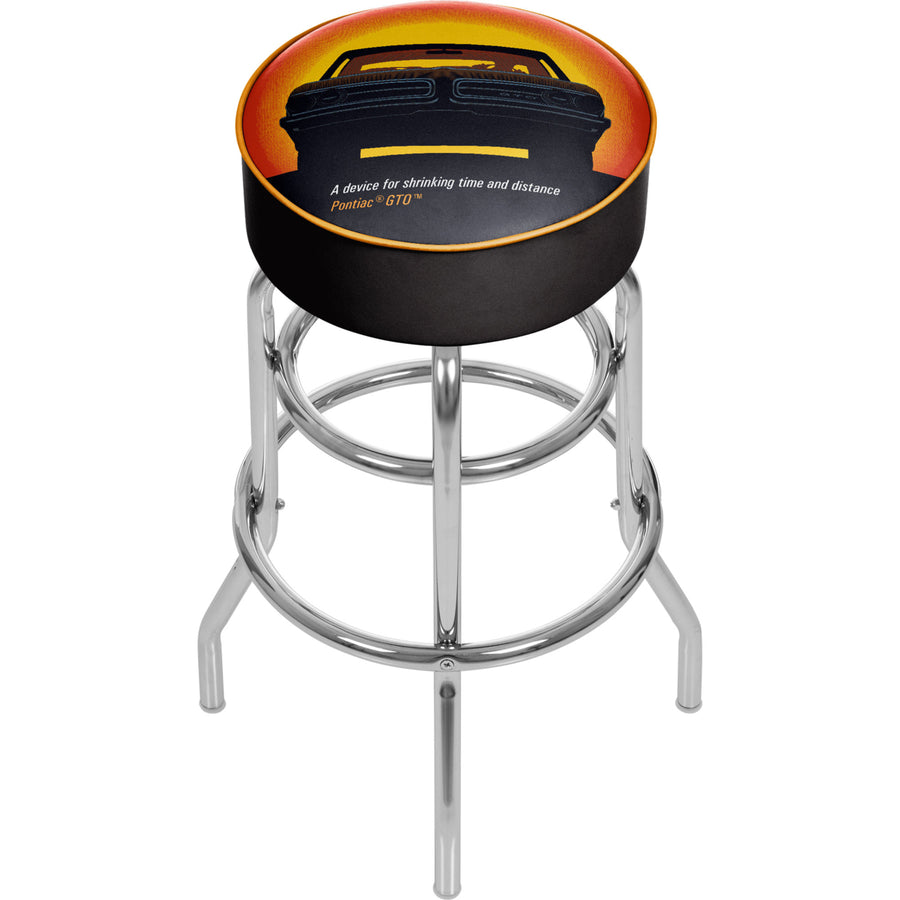 Pontiac GTO - Time and Distance - Padded Swivel Bar Stool 30 Inches High Image 1
