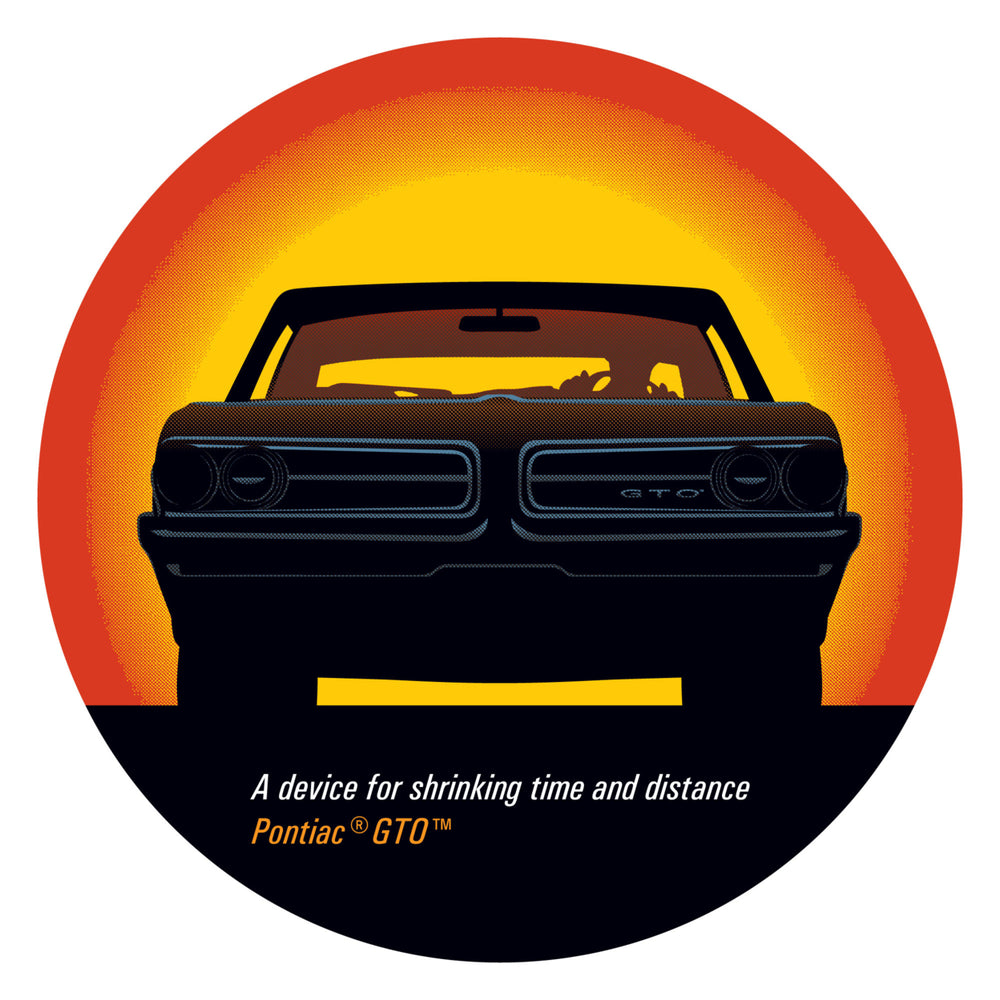 Pontiac GTO - Time and Distance - Chrome 42 Inch Pub Table Image 2