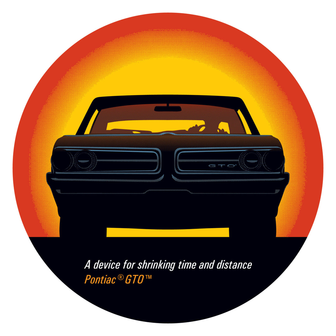 Pontiac GTO - Time and Distance - Swivel Swivel Bar Stool with Back Image 2