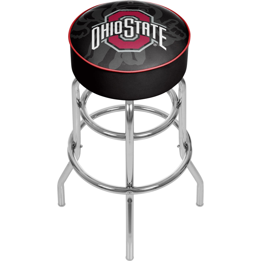 Ohio State Shadow Brutus Padded Swivel Bar Stool 30 Inches High Image 1