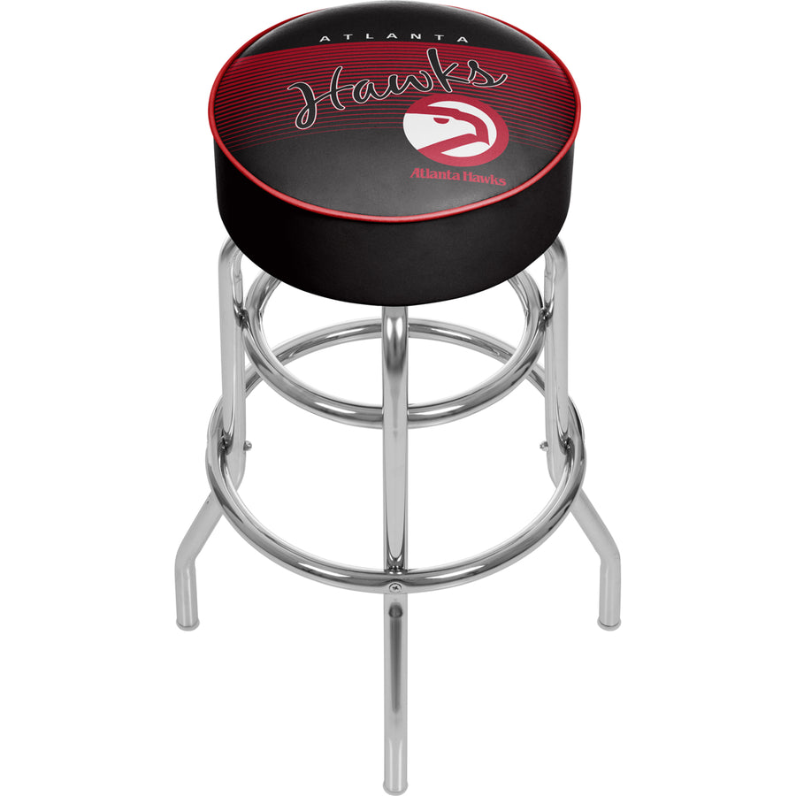 Atlanta Hawks NBA Hardwood Classics Padded Swivel Bar Stool 30 Inches High Image 1