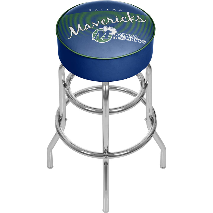 Dallas Mavericks NBA Hardwood Classics Padded Swivel Bar Stool 30 Inches High Image 1