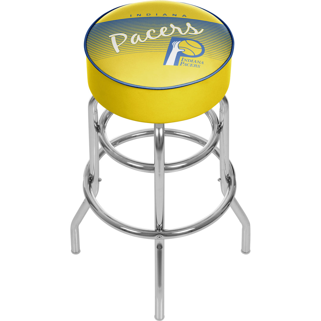 Indiana Pacers NBA Hardwood Classics Padded Swivel Bar Stool 30 Inches High Image 1