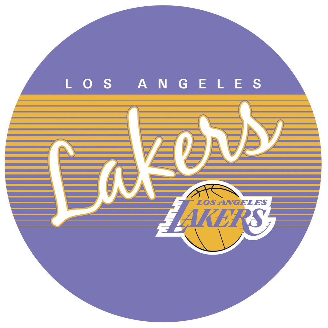 Los Angeles Lakers NBA Hardwood Classics Padded Swivel Bar Stool 30 Inches High Image 3