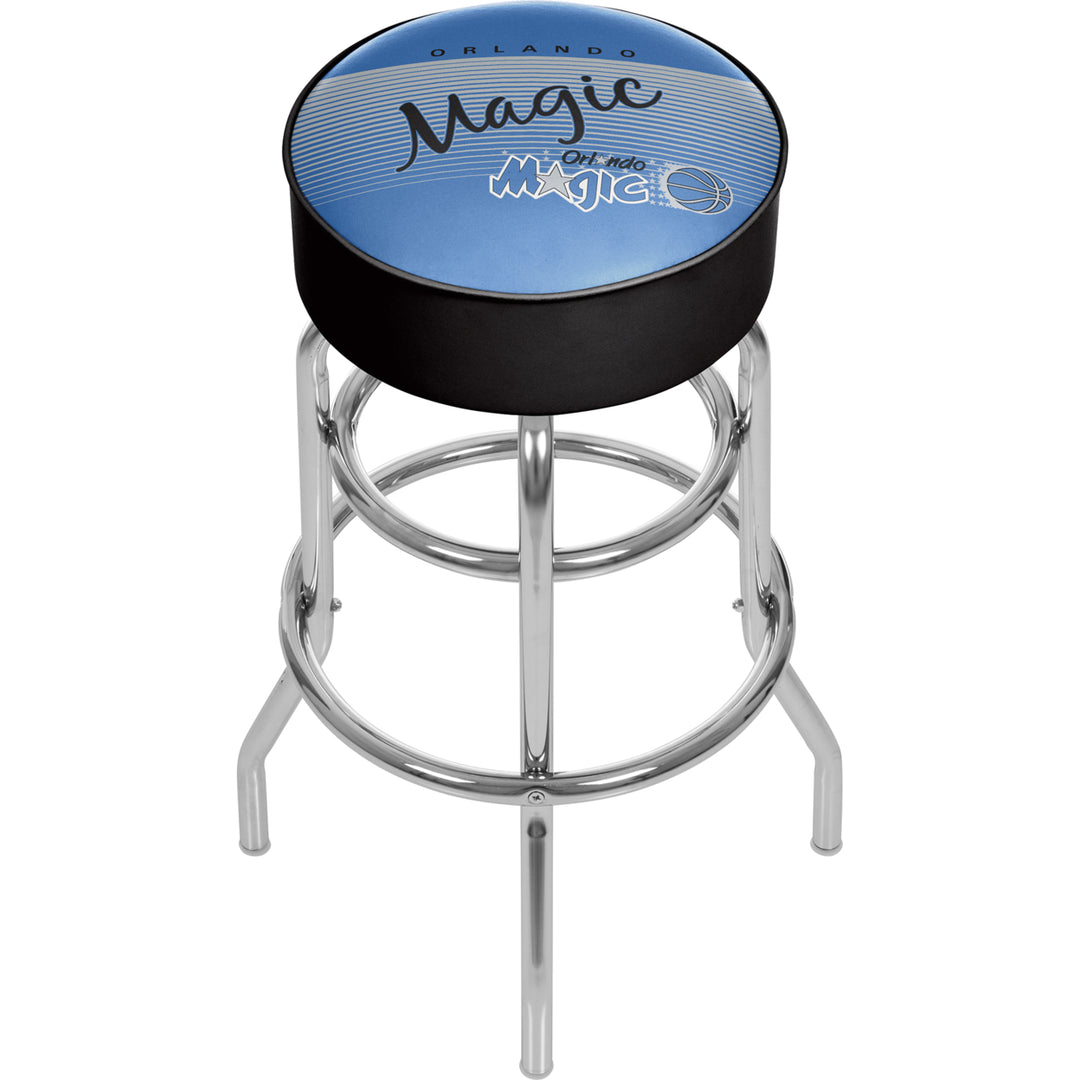 Orlando Magic NBA Hardwood Classics Padded Swivel Bar Stool 30 Inches High Image 1