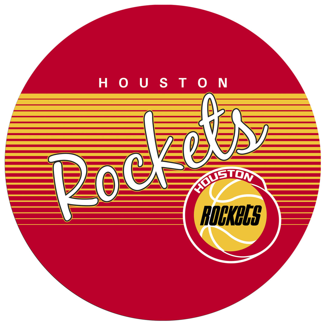 Houston Rockets NBA Hardwood Classics Swivel Bar Stool w/Back Image 3