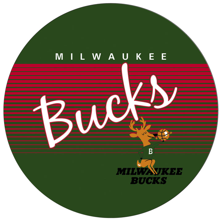Milwaukee Bucks NBA Hardwood Classics Swivel Bar Stool w/Back Image 3