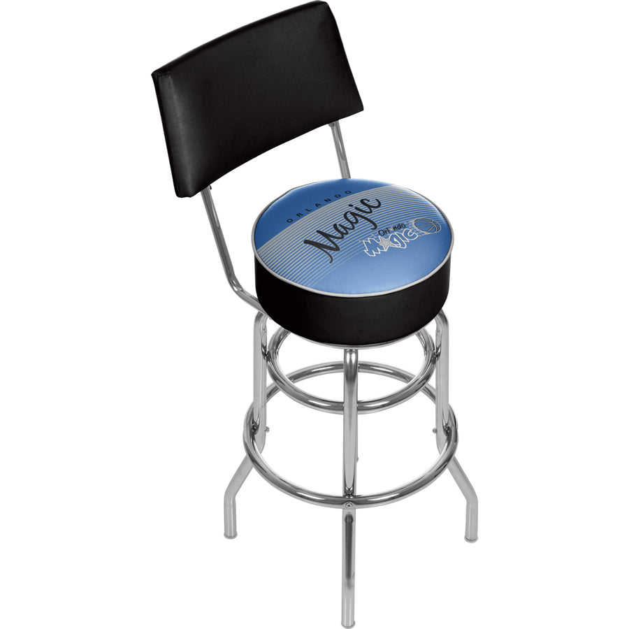 Orlando Magic NBA Hardwood Classics Swivel Bar Stool w/Back Image 1