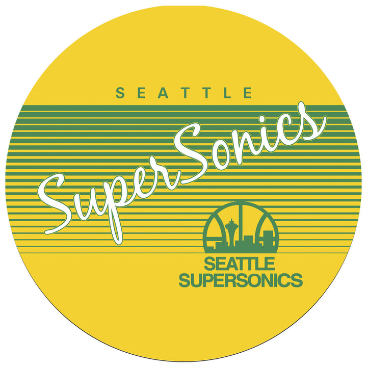 Seattle Super Sonics Hardwood Classics Swivel Bar Stool w/Back Image 3