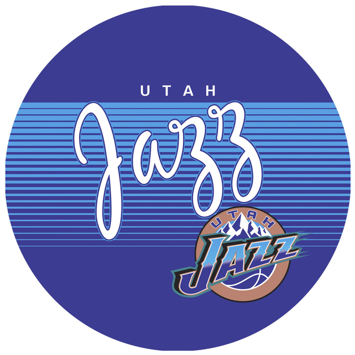 Utah Jazz Hardwood Classics Swivel Bar Stool w/Back Image 3