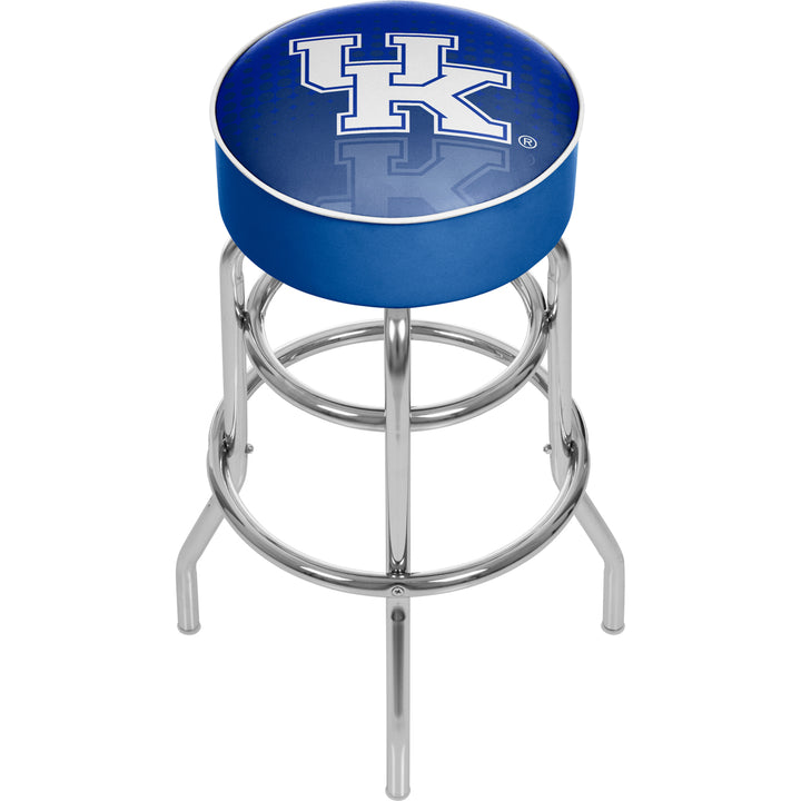 University of Kentucky Reflection Padded Swivel Bar Stool 30 Inches High Image 1