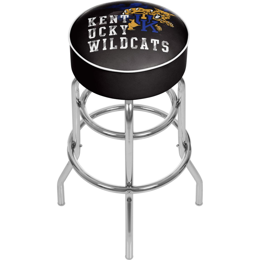 University of Kentucky Wildcats Smoke Padded Swivel Bar Stool 30 Inches High Image 1