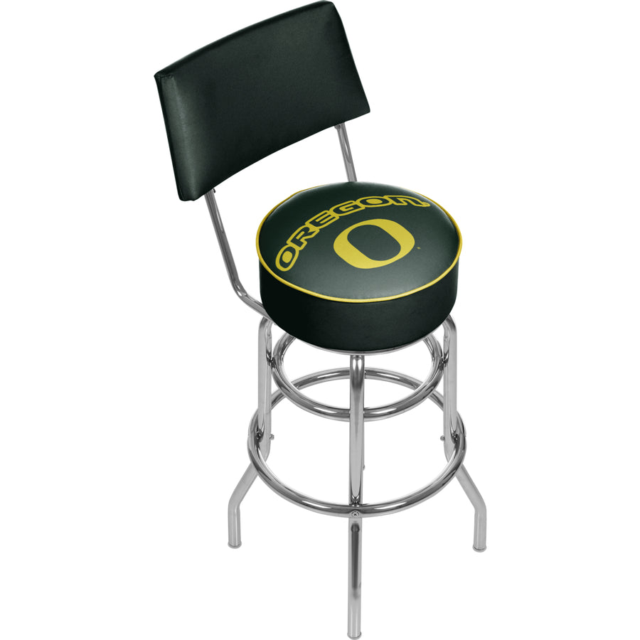 University of Oregon Swivel Swivel Bar Stool with Back Image 1
