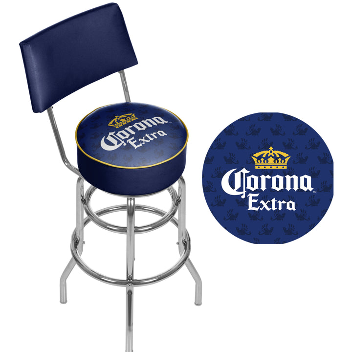 Corona Swivel Swivel Bar Stool with Back - Griffin Image 2