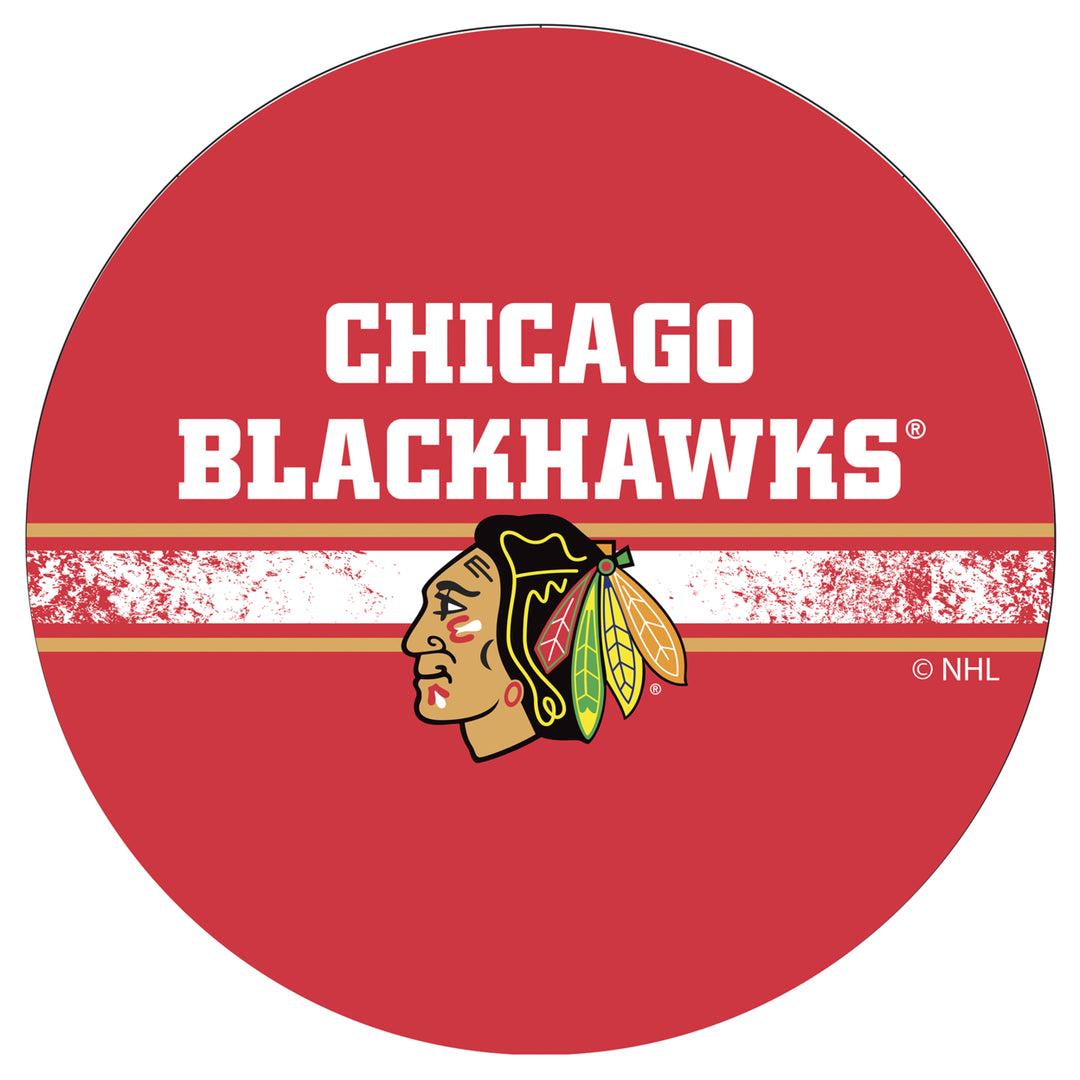 NHL Chrome Bar Stool with Swivel - Chicago Blackhawks Image 3