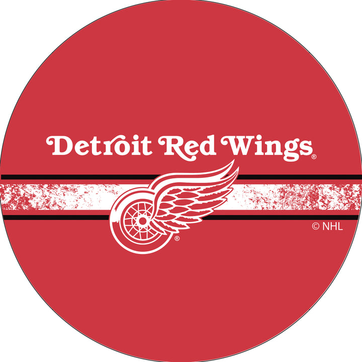 NHL Chrome Padded Swivel Bar Stool 30 Inches High - Detroit Redwings Image 3