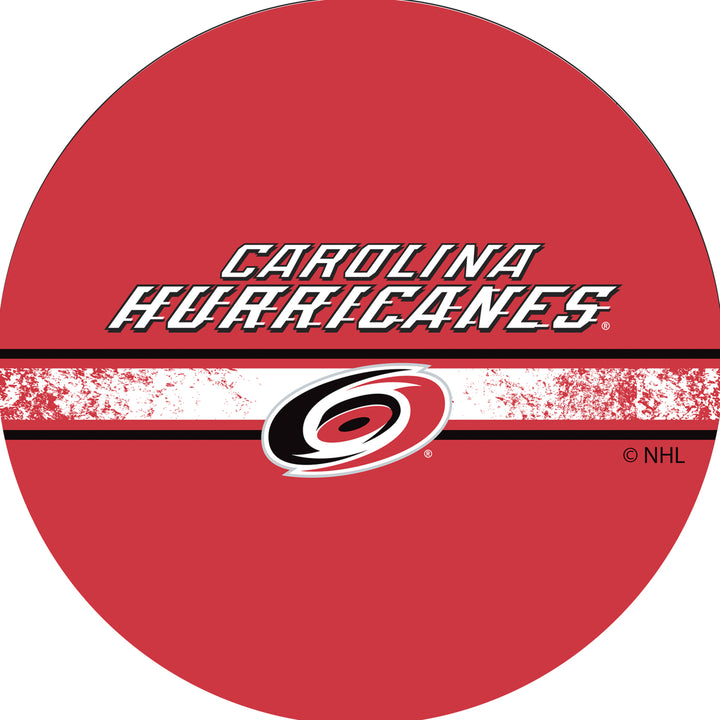 NHL Chrome Padded Swivel Bar Stool 30 Inches High - Carolina Hurricanes Image 3