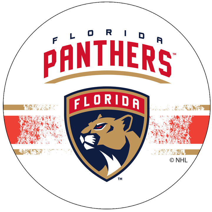 NHL Chrome Padded Swivel Bar Stool 30 Inches High - Florida Panthers Image 3