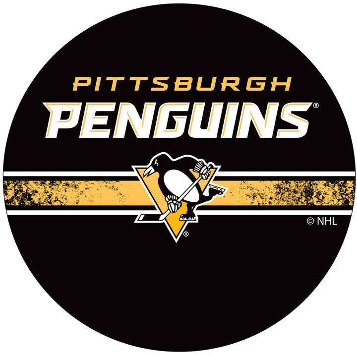 NHL Chrome Padded Swivel Bar Stool 30 Inches High - Pittsburgh Penguins Image 3